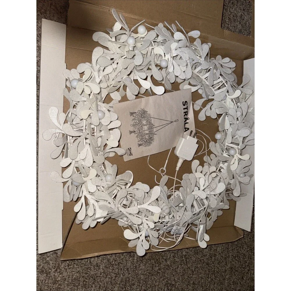 IKEA STRÅLA LED Holiday Decorative Chandelier DISCONTINUED 21x21 “ No Tex Cones
